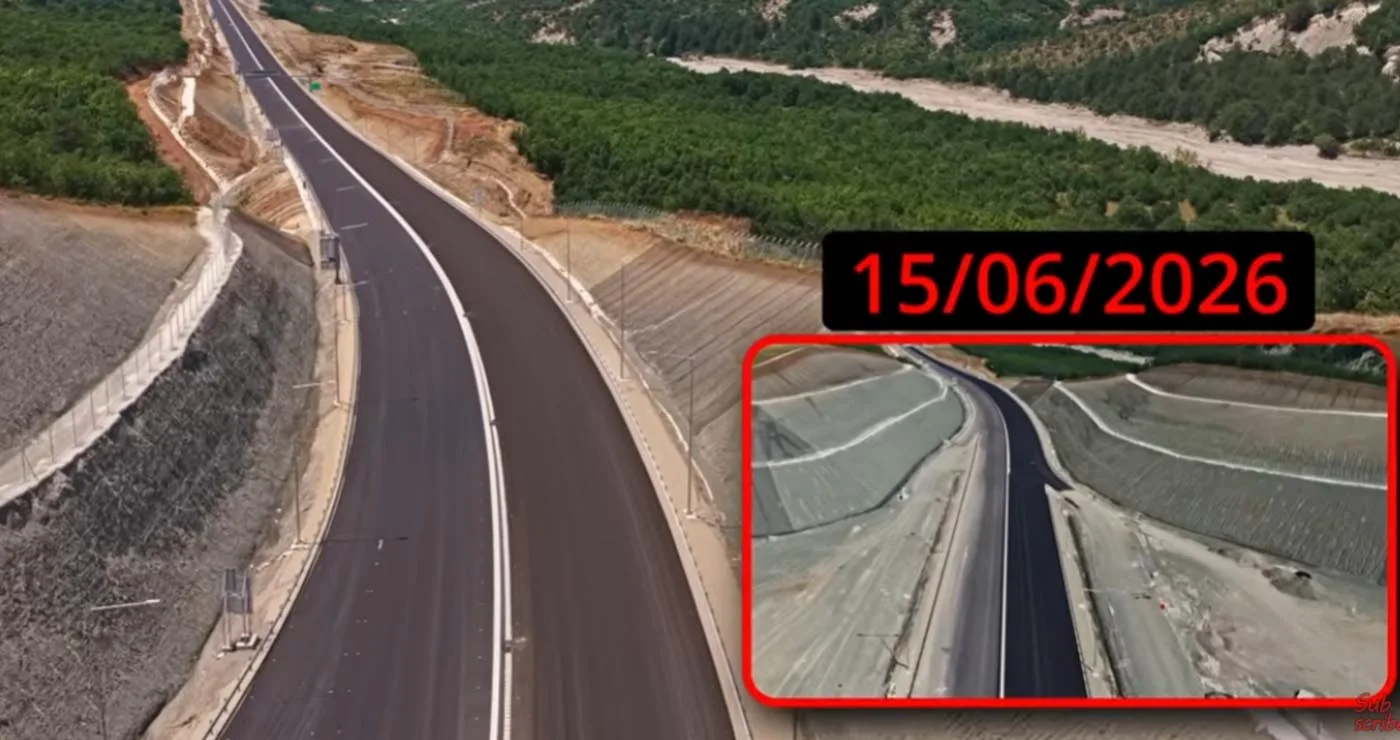 Ε65 από ψηλά: Η εικόνα του έργου λίγο πριν δοθεί στην κυκλοφορία (Βίντεο)