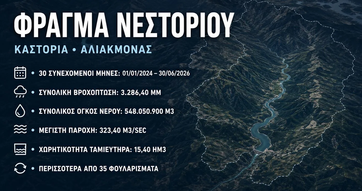 Φράγμα Νεστορίου: Αν είχε γίνει θα είχε γεμίσει 35 φορές