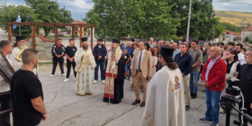 Χοροστατούντος του Μητροπολίτη κ.κ. Ειρηναίου ο Εσπερινός για τη Σύναξη της Υπεραγίας Θεοτόκου της Κέλλης στο Αμύνταιο
