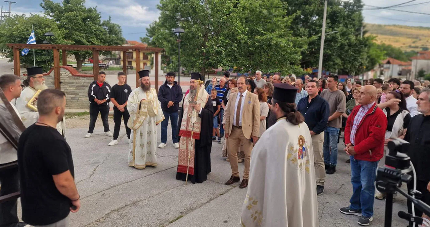 Χοροστατούντος του Μητροπολίτη κ.κ. Ειρηναίου ο Εσπερινός για τη Σύναξη της Υπεραγίας Θεοτόκου της Κέλλης στο Αμύνταιο
