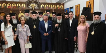 Στα θυρανοίξια του Ιερού Ναού Αγίου Παϊσίου στην Καβάλα ο Μητροπολίτης Ειρηναίος