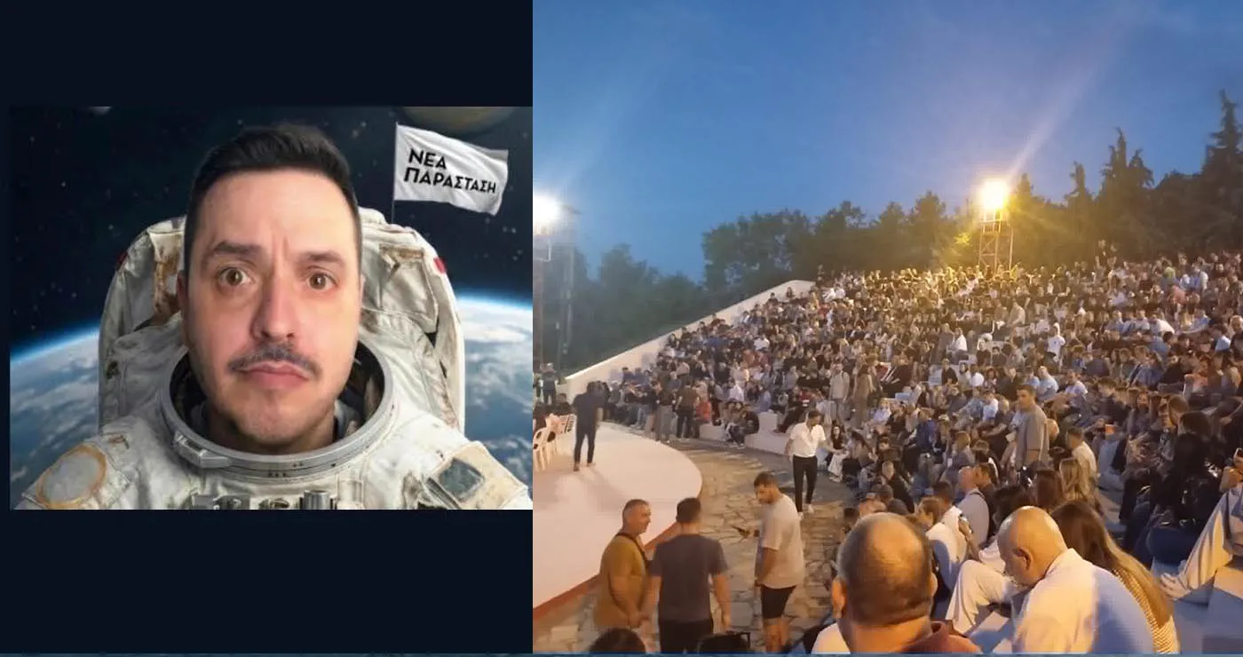 Ο Αλέξανδρος Τσουβέλας παρέδωσε απινιδωτή στον Σύλλογο Ποντοκώμης μετά την παράσταση