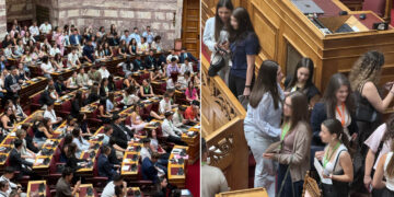 Ξεχωριστή εμπειρία: Η μαθήτρια από την Πτολεμαΐδα Γεωργία Χριστίδου στα έδρανα της Βουλής των Ελλήνων