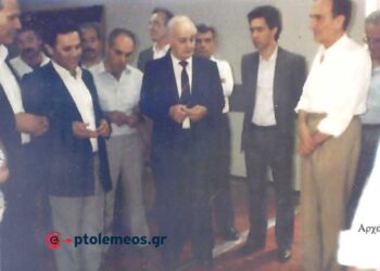 Ο Πρόεδρος του Ιδρύματος “ΜΠΟΔΟΣΑΚΗ” στο χώρο του Νοσοκομείου το 1987  – Από τη στήλη του Γ. Καζαντζή στον ΠΑΛΜΟ
