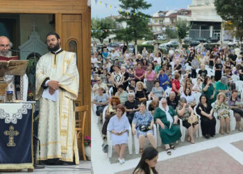 Πλήθος πιστών συμμετείχε στο Ιερό Ευχέλαιο που τελέστηκε στον Ιερό Ναό Αγίας Σκέπης Πτολεμαΐδας (ρεπορτάζ της Κούλας Πουλασιχίδου)