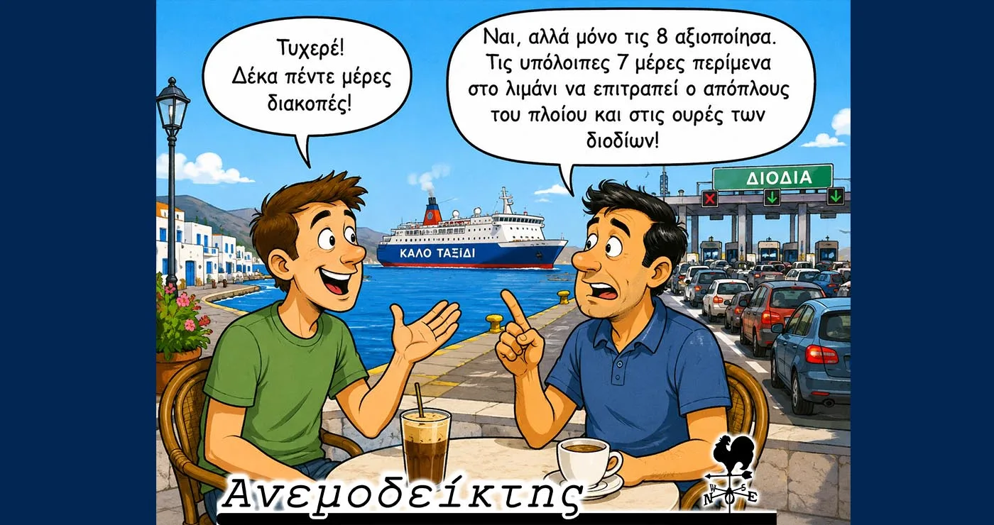 Η… εθνική μας ταλαιπωρία! – Ο Ανεμοδείκτης σχολιάζει (18/8)
