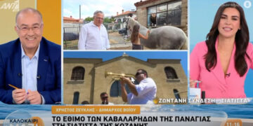 Συνέντευξη στον ANT1 έδωσε ο δημάρχου Βοΐου για το έθιμο των Καβαλάρηδων – «Εχει κλείσει πάνω από έναν αιώνα»