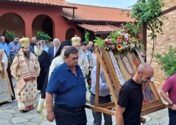 Η μεγάλη εορτή της Μεταμορφώσεως του Σωτήρος στην Ιερά Μονή Δρυοβούνου (φωτογραφίες)