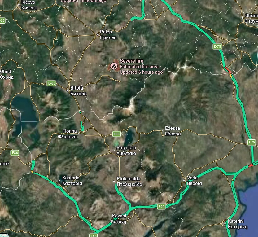 Έντονη μυρωδιά “καμένου” στην Δυτική Μακεδονία- Ο καπνός από φωτιά στη Β. Μακεδονία η αιτία