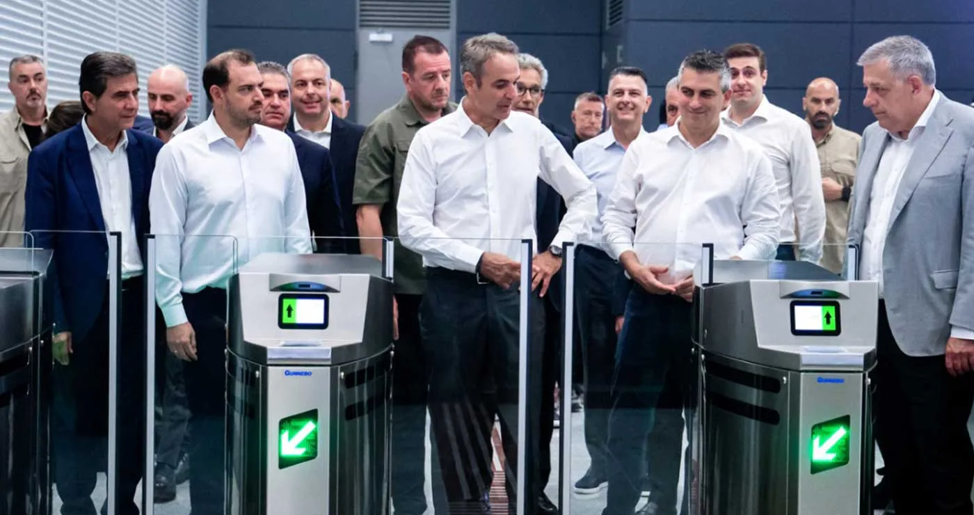 Παράδοση της επέκτασης του Μετρό Θεσσαλονίκης προς την Καλαμαριά παρουσία Μητσοτάκη (VIDEO)