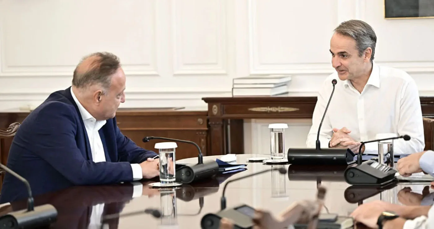 Ο Μητσοτάκης συναντήθηκε με τον Αγγελούδη: Θα έχουμε μία καινούργια ΔΕΘ το 2030 και έναν πολύ μεγάλο χώρο πρασίνου στο κέντρο της πόλης