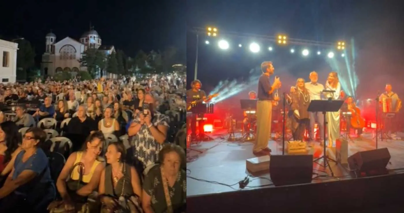 Ο Γιώργος Λιάνης τραγουδάει “Εδώ να μείνεις” στο Αμύνταιο, στη συναυλία με τη Λίνα Νικολακοπούλου (video)