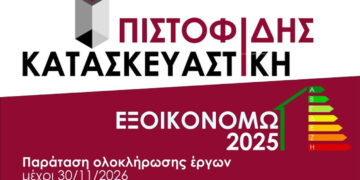 Τα ΕΞΟΙΚΟΝΟΜΩ 2025 και ΕΞΟΙΚΟΝΟΜΩ-ΑΝΑΚΑΙΝΙΖΩ 2026 η αξιόπιστη λύση είναι μια: ΠΙΣΤΟΦΙΔΗΣ ΚΑΤΑΣΚΕΥΑΣΤΙΚΗ.
