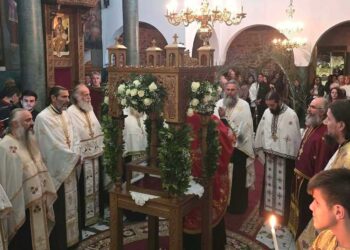 Τελέστηκε ο Μέγας Πανηγυρικός Εσπερινός στον εορτάζοντα Ιερό Ναό Αγίας Θέκλας Μηλοχωρίου Εορδαίας  (ρεπορτάζ της Κούλας Πουλασιχίδου)
