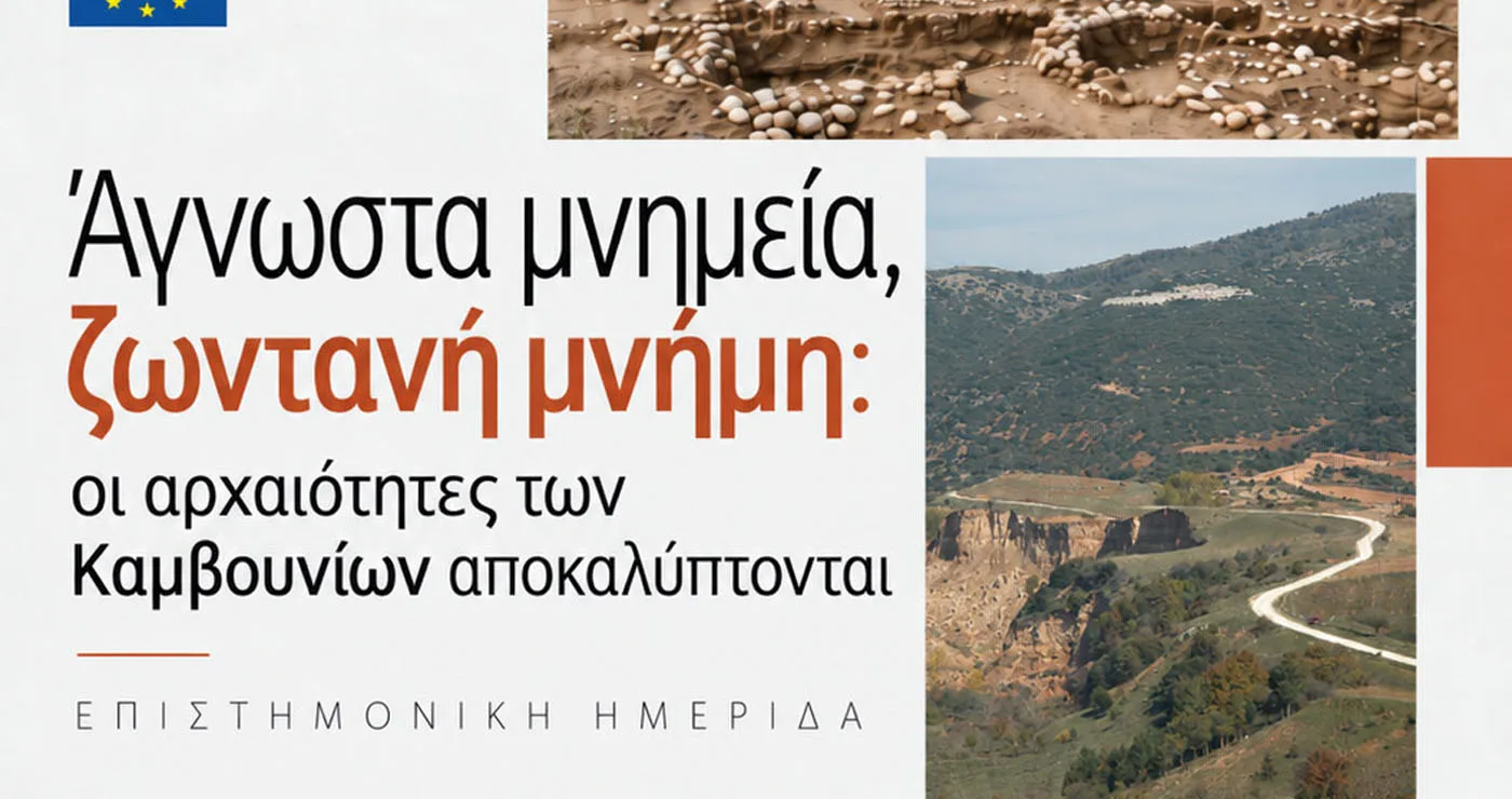 «Άγνωστα μνημεία, ζωντανή μνήμη: οι αρχαιότητες των Καμβουνίων αποκαλύπτονται» – Επιστημονική Ημερίδα της ΕΦΑ Κοζάνης