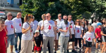 Από τη Φλώρινα πέρασε η 24η Πανελλήνια Λαμπαδηδρομία Εθελοντών Αιμοδοτών