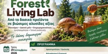Forest Living Lab – Το δάσος δημιουργεί ευκαιρίες – Εκδήλωση στη Σιάτιστα