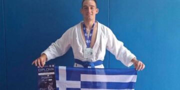 2η θέση στο Μιλάνο για τον αθλητή του «Σπάρταθλον» Πτολεμαΐδας Γιώργο Καγιογλίδη στο άθλημα μάχης Hand to Hand