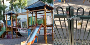 Πτολεμαΐδα: Προσωρινά κλειστή για το κοινό η παιδική χαρά στην κεντρική πλατεία  – Για επιδιόρθωση φθοράς σε όργανο