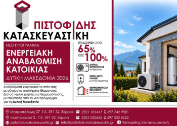 Και στο νέο πρόγραμμα ενεργειακής αναβάθμισης στην Δυτική Μακεδονία η αξιόπιστη λύση είναι ΠΙΣΤΟΦΙΔΗΣ ΚΑΤΑΣΚΕΥΑΣΤΙΚΗ