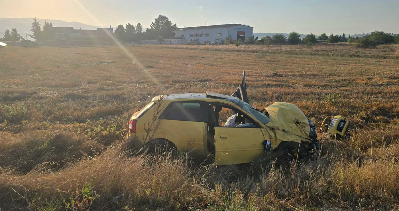 Πτολεμαΐδα: Εκτροπή οχήματος στο δρόμο προς Περδίκκα – Υλικές ζημιές στο όχημα