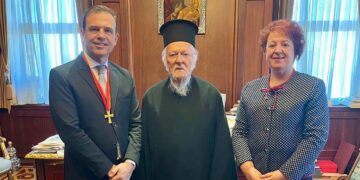 Στον Οικουμενικό Πατριάρχη Βαρθολομαίο ο Πάρης Γκούνας από την Αιανή Κοζάνης (του παπαδάσκαλου Κωνσταντίνου Ι. Κώστα)