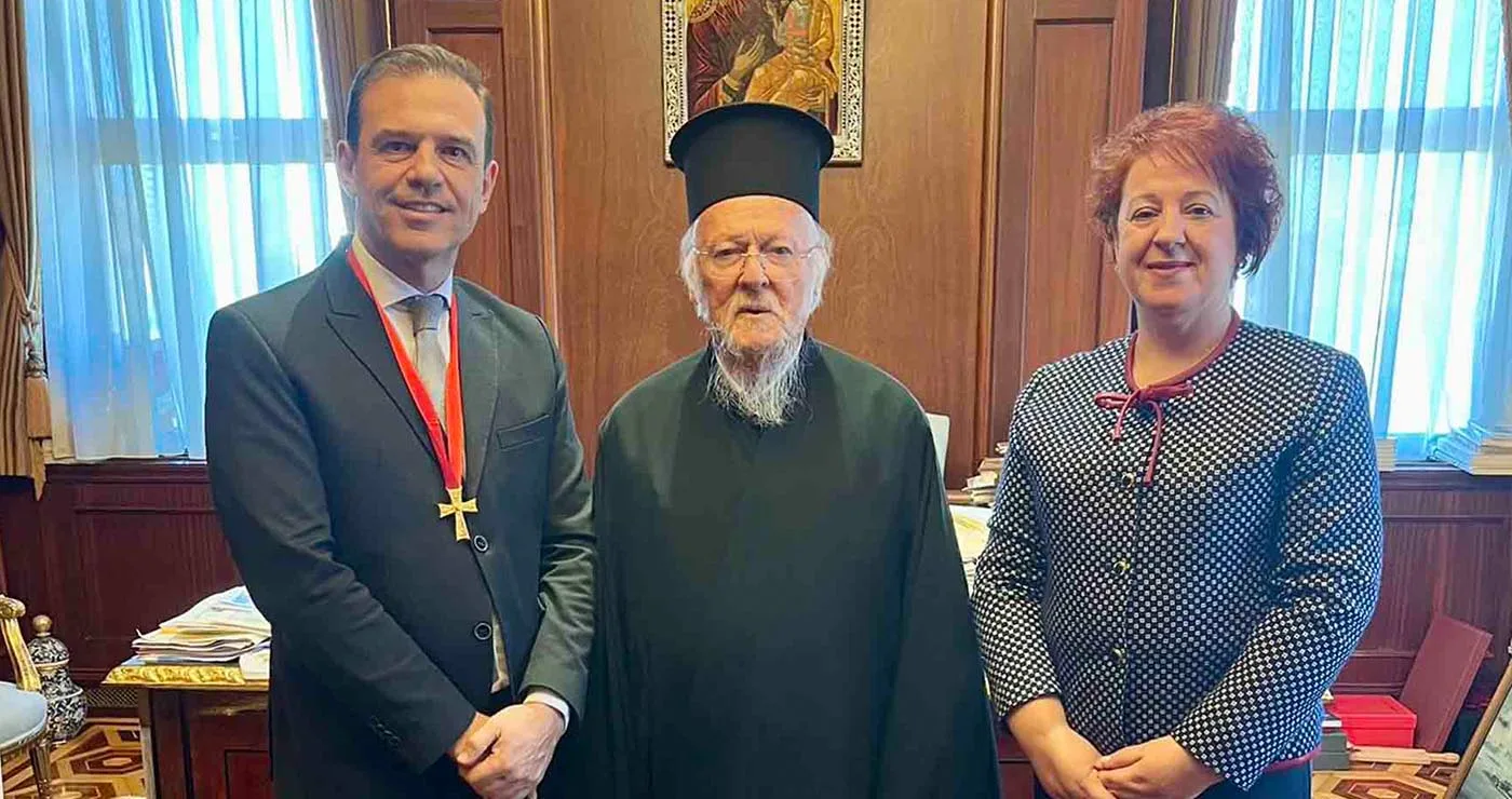 Στον Οικουμενικό Πατριάρχη Βαρθολομαίο ο Πάρης Γκούνας από την Αιανή Κοζάνης (του παπαδάσκαλου Κωνσταντίνου Ι. Κώστα)