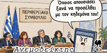 Μήπως να μπει απουσιολόγος στα Περιφερειακά και Δημοτικά Συμβούλια; – Ο ΑΝΕΜΟΔΕΙΚΤΗΣ σχολιάζει