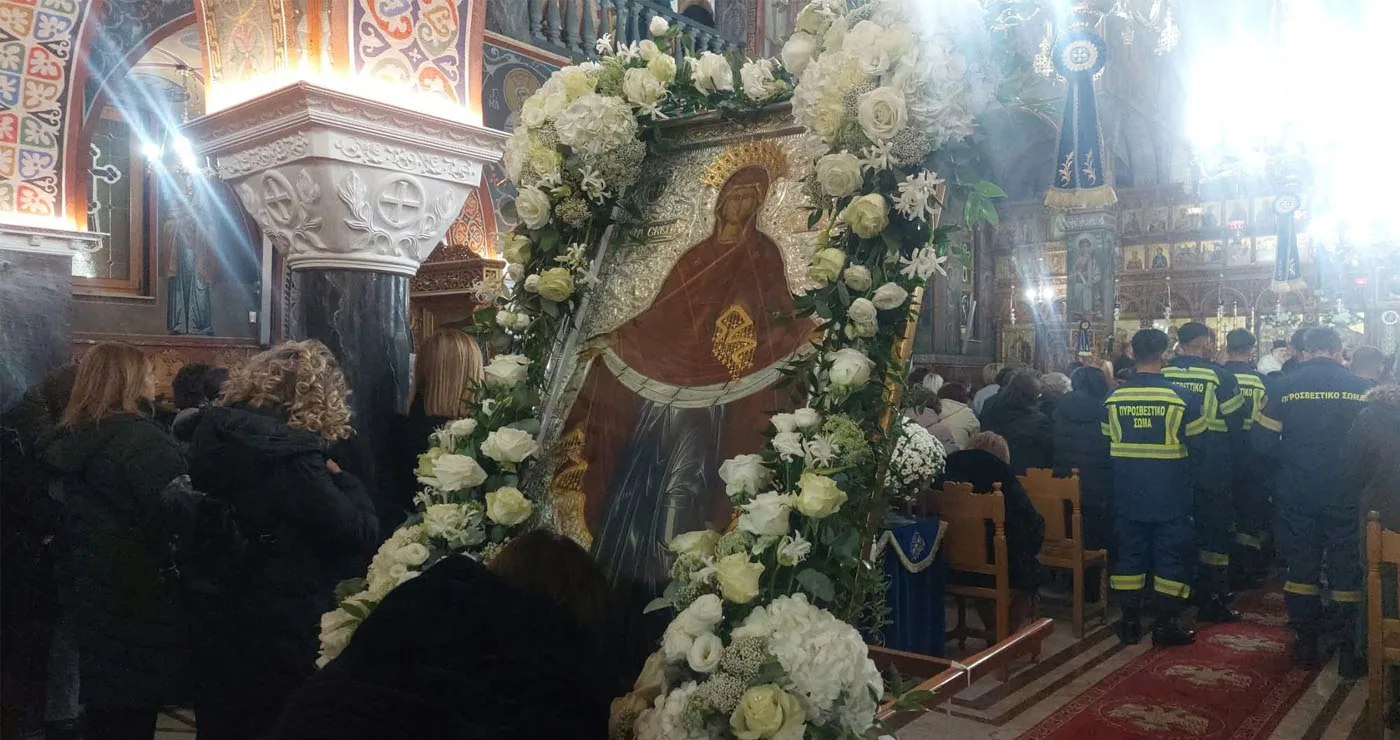 Μέγας Πανηγυρικός Αρχιερατικός Εσπερινός στον κατάμεστο εορτάζοντα Ιερό Ναό Αγίας Σκέπης Πτολεμαΐδας! (Ρεπορτάζ της Κούλας Πουλασιχίδου)