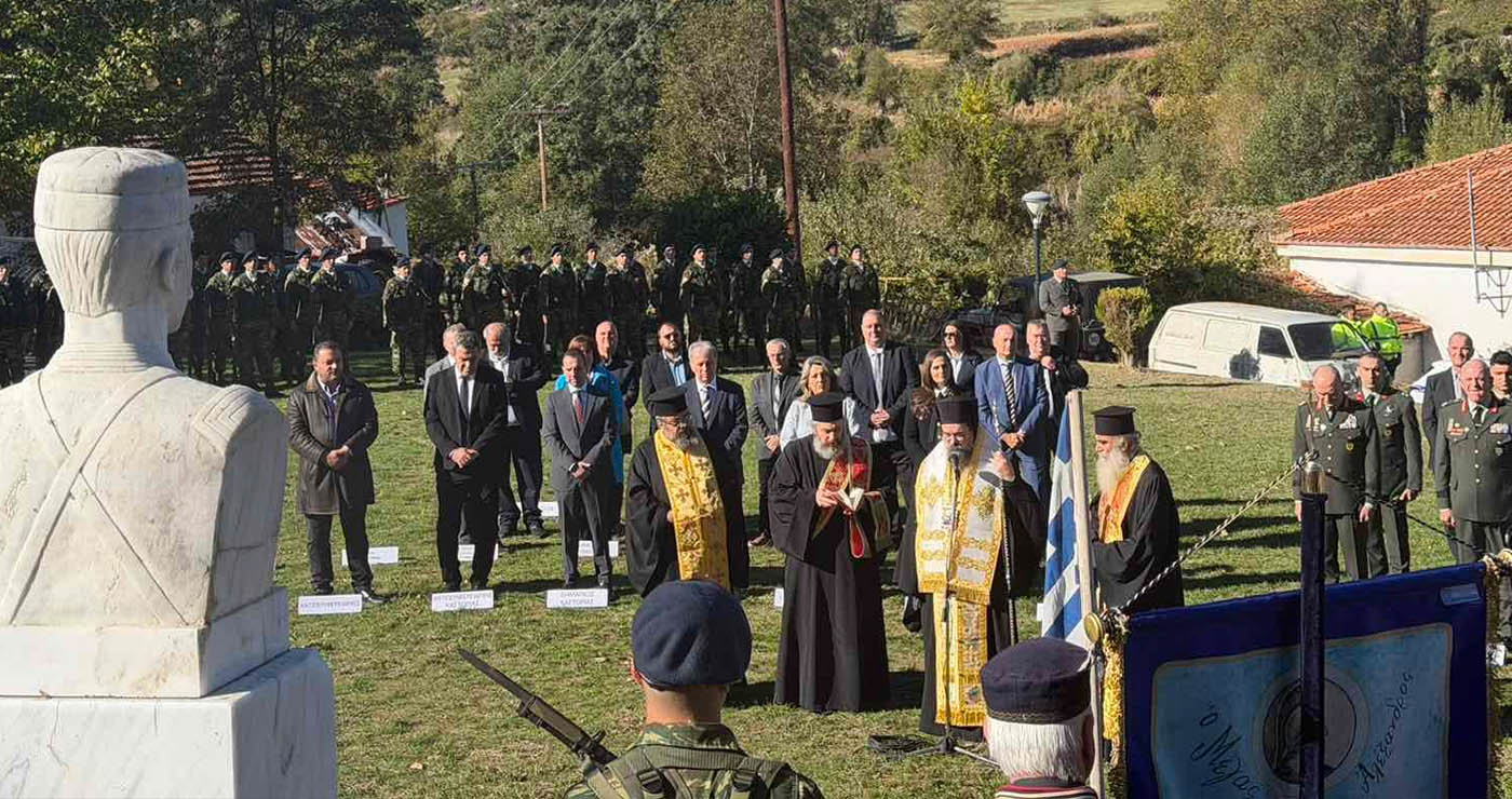 Καστοριά: Τίμησαν τη μνήμη του Παύλου Μελά παρουσία του Αρχηγού ΓΕΣ