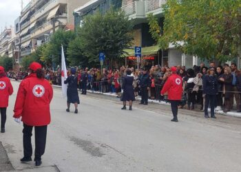Εντυπωσιακή συμμετοχή του ΠΤ του Ελληνικού Ερυθρού Σταυρού Πτολεμαΐδας στον εορτασμό της Εθνικής Επετείου της 28ης Οκτωβρίου