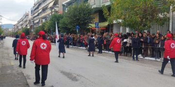 Εντυπωσιακή συμμετοχή του ΠΤ του Ελληνικού Ερυθρού Σταυρού Πτολεμαΐδας στον εορτασμό της Εθνικής Επετείου της 28ης Οκτωβρίου