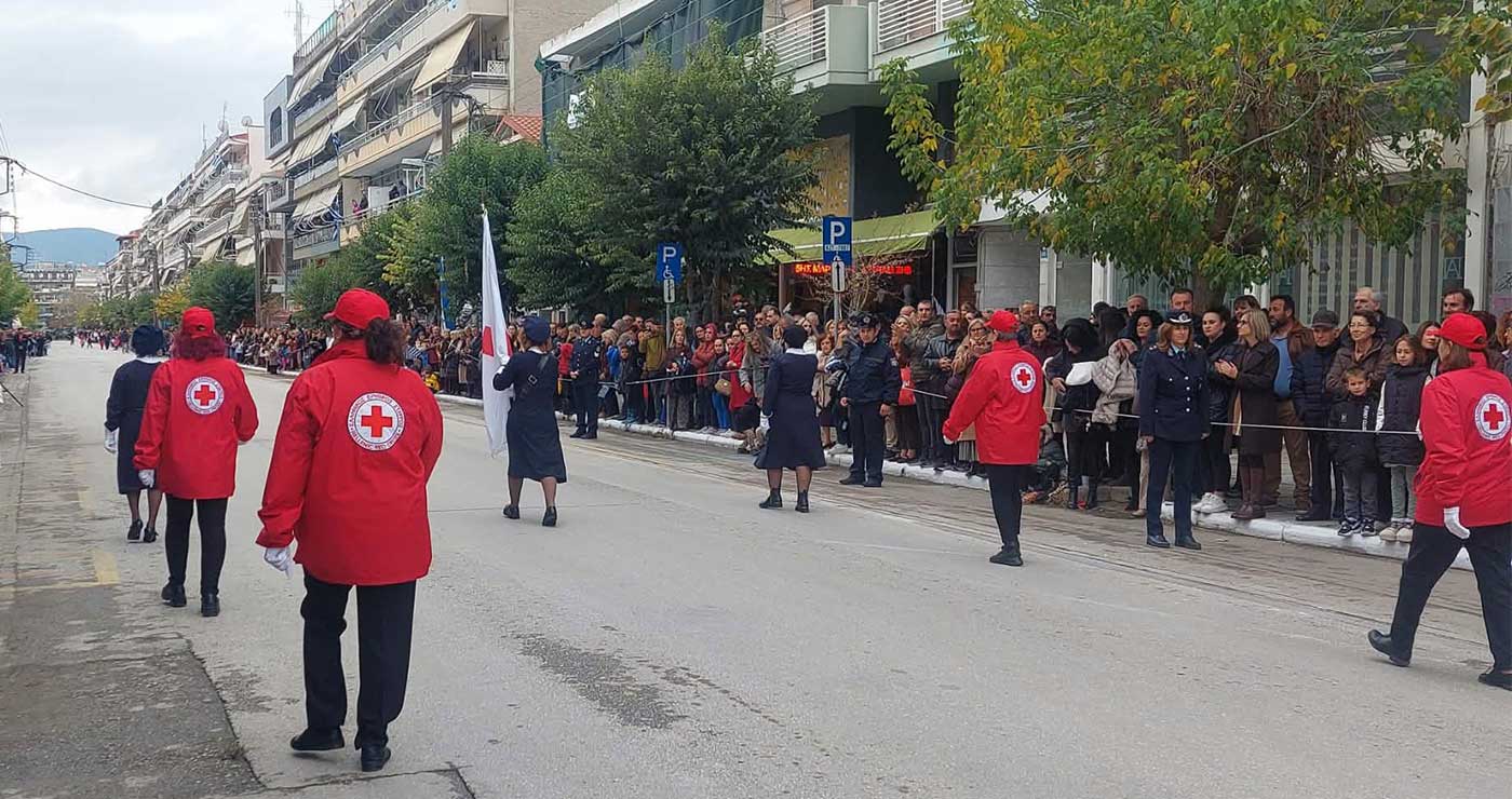 Εντυπωσιακή συμμετοχή του ΠΤ του Ελληνικού Ερυθρού Σταυρού Πτολεμαΐδας στον εορτασμό της Εθνικής Επετείου της 28ης Οκτωβρίου