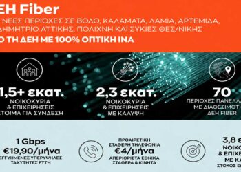 ΔΕΗ Fiber: Έφτασε σε 1,5 εκατ. σπίτια σε όλη την Ελλάδα  το FTTH ίντερνετ από τη ΔΕΗ με 100% οπτική ίνα