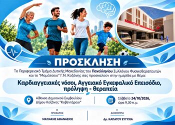 Ημερίδα με θέμα «Καρδιαγγειακές νόσοι, αγγειακό εγκεφαλικό επεισόδιο, πρόληψη, θεραπεία»