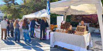 Πτολεμαΐδα: Σε εξέλιξη η 9η Γιορτή Μελιού στην κεντρική πλατεία