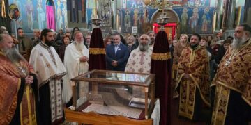 Με λαμπρότητα τελέστηκε ο Μέγας Πανηγυρικός Εσπερινός στον εορτάζοντα Ιερό Ναό Αγίου Δημητρίου Καρυοχωρίου Εορδαίας (Της Κούλας