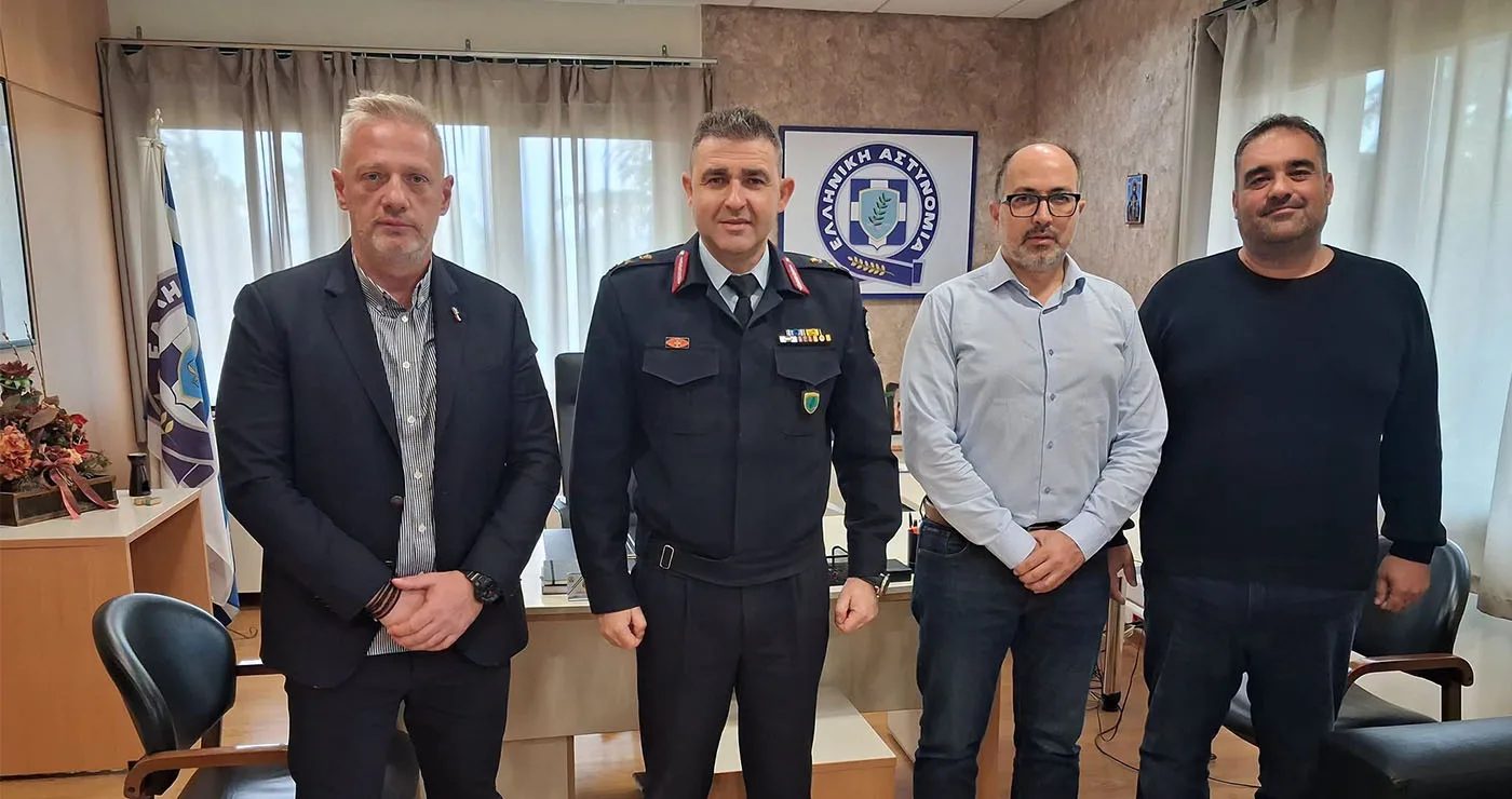 Ο πρόεδρος της Π.Ο.ΑΣ.Υ. Χρήστος Μαυραγάνης στον Γενικό Αστυνομικό Διευθυντή Δυτ. Μακεδονίας, Νίκο Έξαρχο